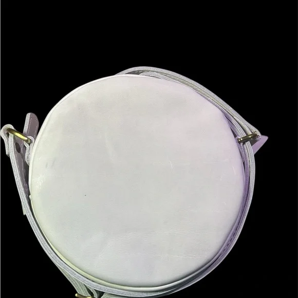 Portland Leather Beluga Small Circle Gray Bag - Picture 4 of 10